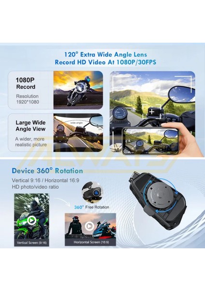 Q28 2x Intercom 500M Telsizli Kameralı Hd 1080P Ipx6 Su Geçirmez Intercom modelleri