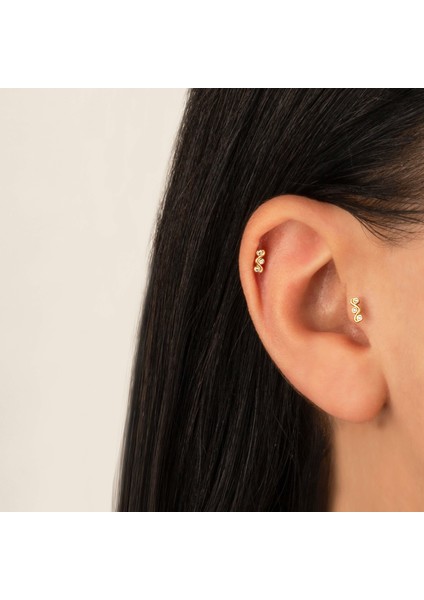 14 Ayar Altın Sorino Tragus Piercing