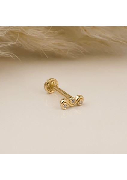 14 Ayar Altın Sorino Tragus Piercing
