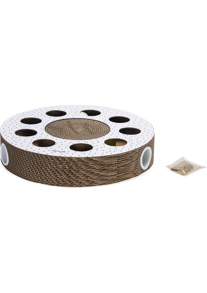 Yavru Kedi Karton Tırmalama ve Oyuncağı, 35X35X7CM fiyatları