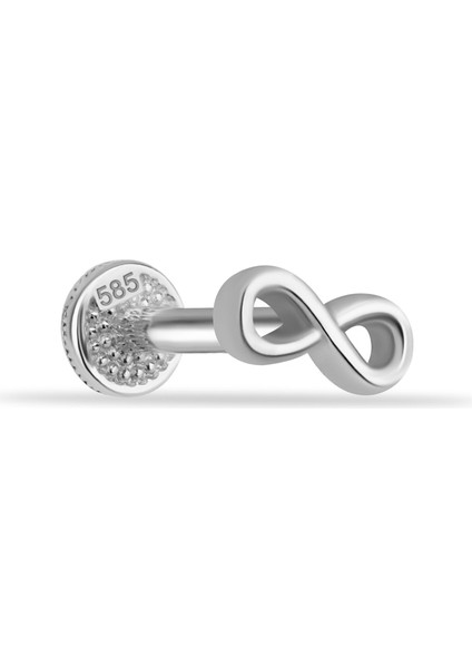 14 Ayar Altın Sonsuzluk Minimal Tragus Piercing