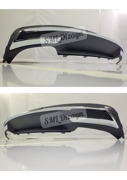 Skoda Octavia 2013-2020 Egzoz Difüzör-Difizör Plastik Octavia Arka-Tampon-Difizör-Ek-Rear-Diffuser fiyatları