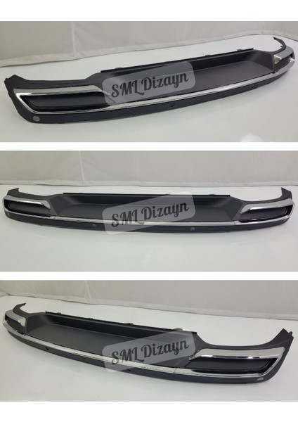 Skoda Octavia 2013-2020 Egzoz Difüzör-Difizör Plastik Octavia Arka-Tampon-Difizör-Ek-Rear-Diffuser modelleri