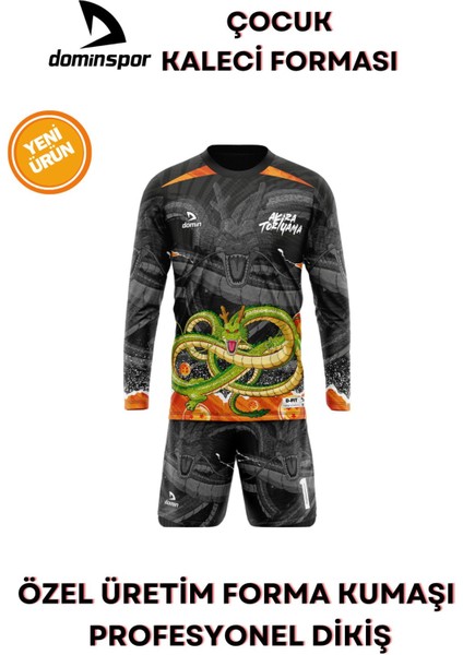 Çocuk Kaleci Forması Kaleci Kazağı Maç Forması Futbol Forması Kids Goalkeeper Jersey Gk