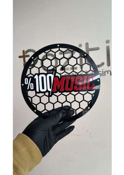 %100 Musıc Yazılı 20CM Midrange Kapağı - 2 Adet modelleri