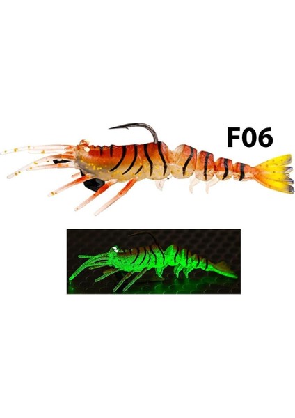 Shrimper 75MM 8.5gr Silikon Karides Yem Fizzy indirimleri