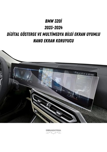 Bmw 320I 2023-2024 Dijital Gösterge ve Multimedya Bilgi Ekran Uyumlu Nano Ekran Koruyucu