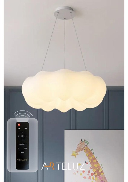 Luxury Bulut Model Modern Sarkıt Avize (45 Cm)