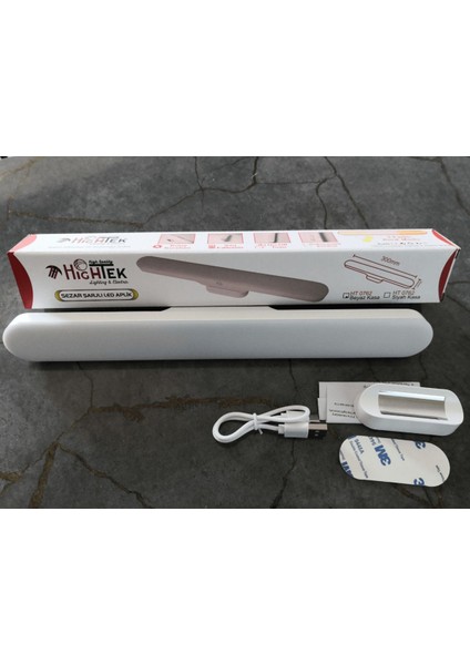 Dokunmatik LED USB Şarjlı Aplik Kablosuz Mıknatıslı Lamba 3 Farklı Işık Rengi indirimleri