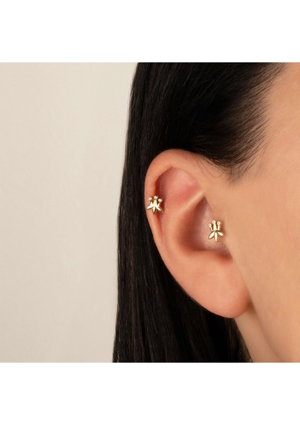 14 Ayar Altın Taç Minimal Tragus Piercing fiyatları