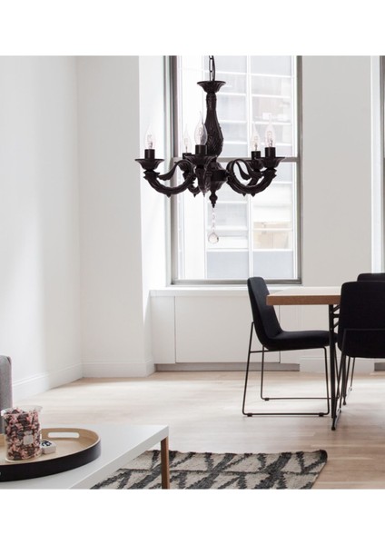 Albert 5'li Siyah Minimalist Avize Sarkıt fırsatları
