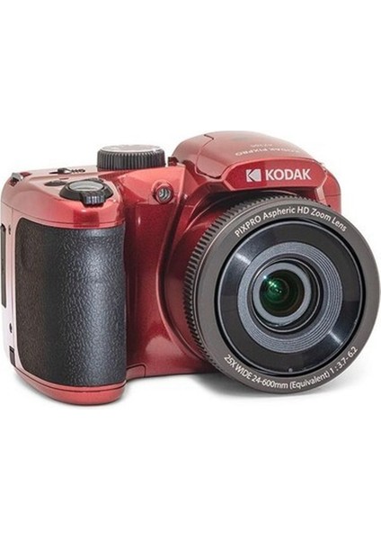 Astro Zoom AZ255/25X Yakınlaştırma Dijital Fotoğraf Makinesi-Kırmızı