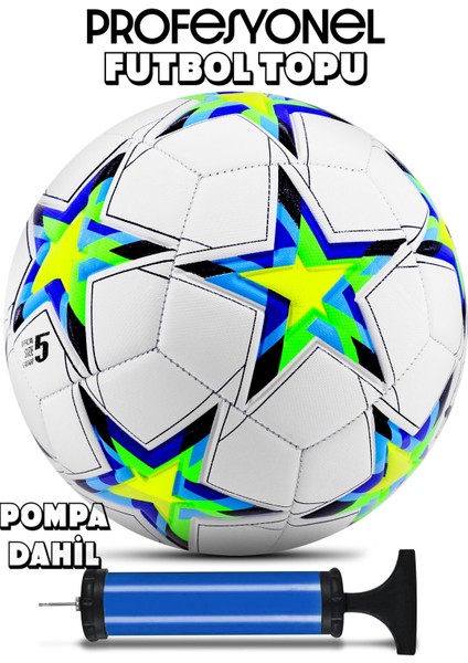 Orijinal Futbol Topu Wind Şişirme Pompalı Sert Zemin Halı Saha Futbol Topu Mor Hibrit No:5