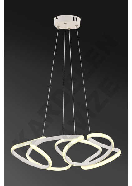 Kardelen 3 Renkli Beyaz Dron4 Sarkıt Modern LED Avize fırsatları