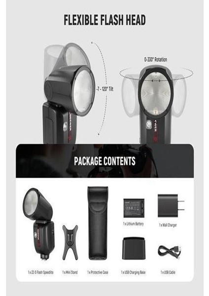 Z2-C Yuvarlak Başlıklı Bataryalı Tepe Flaşı (Canon) fiyatları