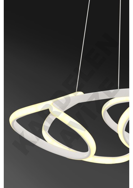Kardelen 3 Renkli Beyaz Dron4 Sarkıt Modern LED Avize indirimleri