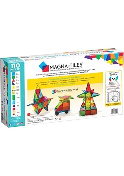 Magna Tiles Metropolis 110 Parça Set