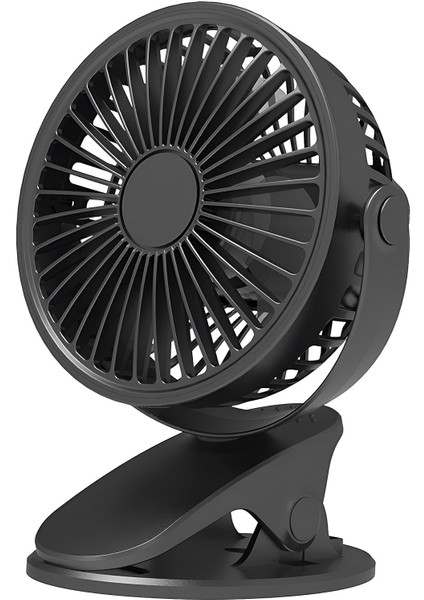 Sıkıştırmalı Şarj Edilebilir 3 Kademe Taşınabilir Kıskaçlı Mini Fan Sessiz Vantilatör Soğutma