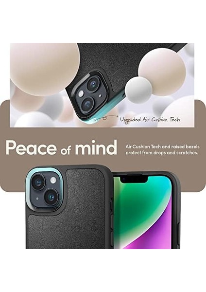 Spigen Classic Charm Mag Cep Telefonu Zinciri [iphone 14 Kılıfı ile Uyumlu], Manyetik Kılıf, Gövdede ve Bilekte Iki Parçalı Zincir - Siyah