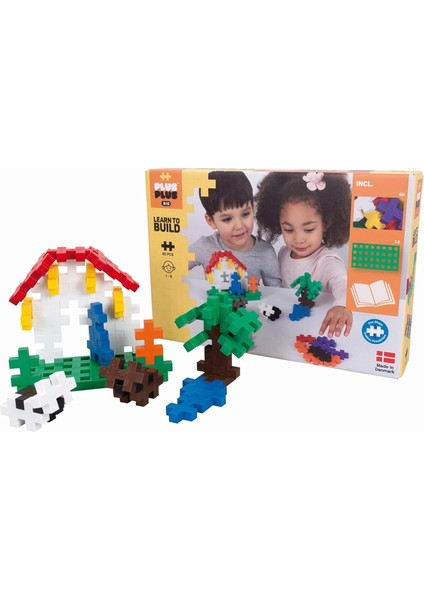 Plus Parlak Inşaat Oyuncağı, Büyük Inşa Etmeyi Öğrenin, Yapı Taşı Seti, 60 Parça, 300.3288