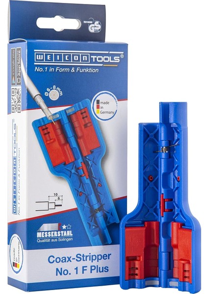 Tools Coax-Sıyırıcı No. 1 F Plus F Vidalı Konnektör Için | Koaksiyel Kablolar, Anten Kabloları Için Soyma Aleti