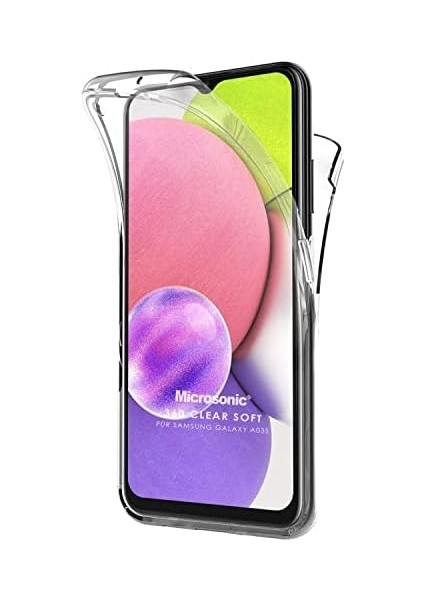 Samsung Galaxy A15 Kılıf 6 Tarafı Tam Full Koruma 360 Clear Soft Şeffaf [galaxy A15 ile Uyumlu Kılıf - Şeffaf]