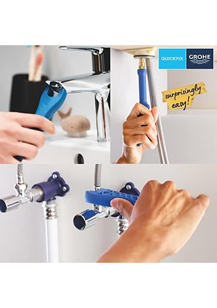 Start Quickfix Lavabo Bataryası, S- Boyut, Su Tasarruflu, Mat Siyah, 235512432