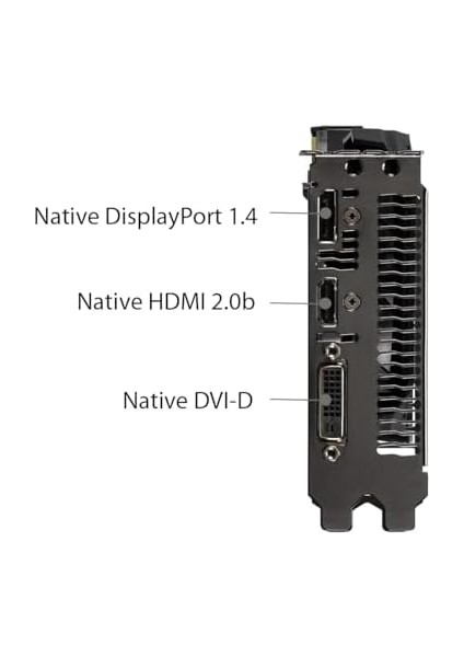 Geforce Gtx 1650 DUAL-GTX1650-O4GD6-P-EVO 4 GB Gddr6 Oc DVI HDMI Dp Ekran Kartı