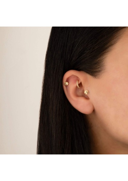 14 Ayar Altın Çiçek Tragus Piercing fiyatları