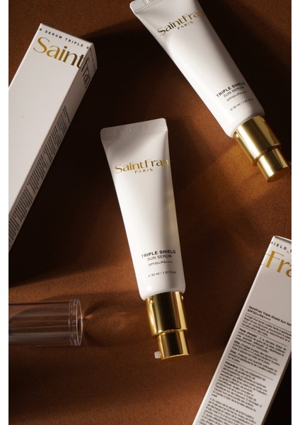Triple Shield Sun Serum | Güneş Kremi SPF50+ PA++++ | Leke Karşıtı | Anti-Aging | Hafif Yapı & Yoğun Nem | 30ml fırsatları
