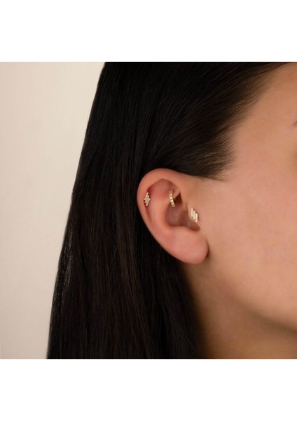 14 Ayar Altın Zikzak Tragus Piercing fırsatları