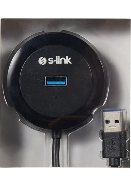 SW-U300 4 Port USB 3.0 Gri USB Hub