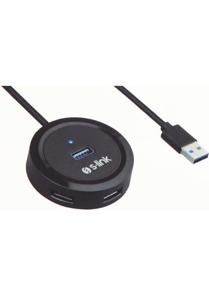 SW-U300 4 Port USB 3.0 Gri USB Hub