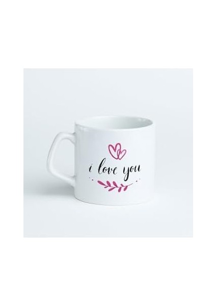 I Love You Baskılı Kahve Bardağı Kupa Bardak Çay Kahve Bardağı