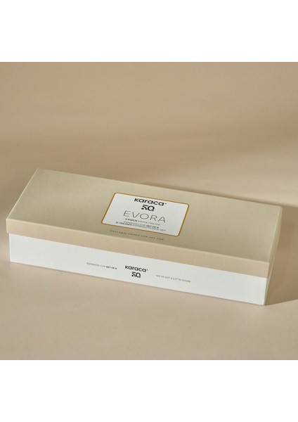 Evora 6 Kişilik Kahve Fincanı 80 ml