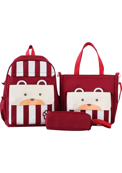 Ilk ve Ortaokul Omuz Çantası Üç Set Büyük Kapasiteli Sırt Çantası (Yurt Dışından)