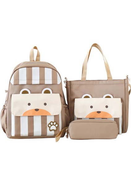 Ilk ve Ortaokul Omuz Çantası Üç Set Büyük Kapasiteli Sırt Çantası (Yurt Dışından)