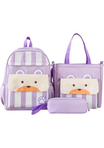 Ilk ve Ortaokul Omuz Çantası Üç Set Büyük Kapasiteli Sırt Çantası (Yurt Dışından)