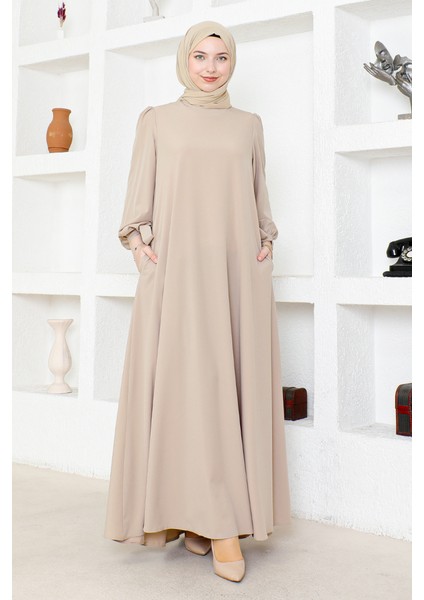 Kadın Moda Giyim Tesettür Elbise Ferace 2696 modelleri