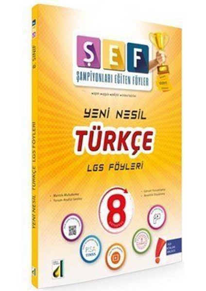 Yayınları 8 Sınıf Şef Türkçe Lgs Föyleri