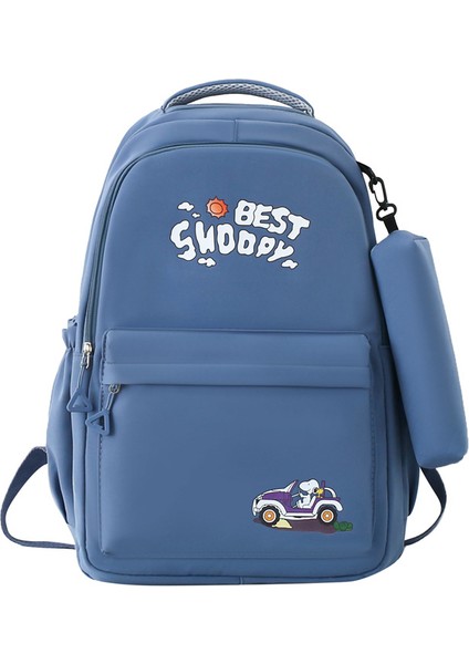 Büyük Kapasiteli Okul Çantası Omuz Çantası Kız Lise ve Ortaokul Öğrencileri Genç Lise Öğrencileri Okul Çantası Kalem Çantası Iki Parçalı Set (Yurt Dışından)