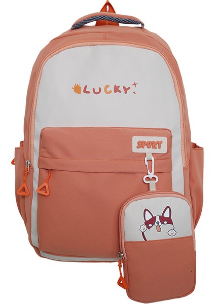 Omuz Çantası Basit Eğlence Öğrencileri Kolej Tarzı Omuz Çantası Ortaokul Okul Okul Çantası (Yurt Dışından)