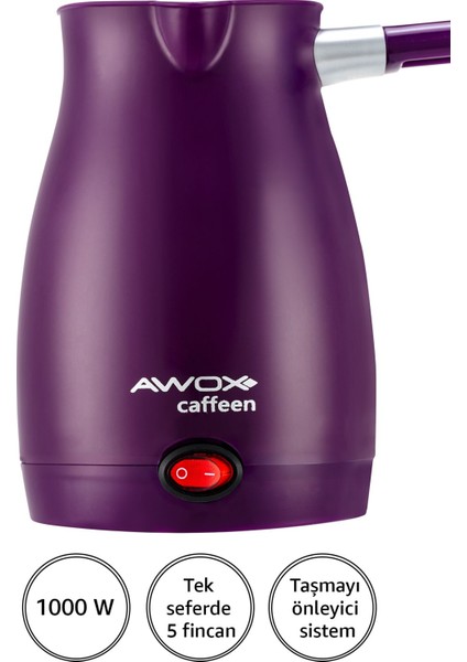 Caffeen Türk Kahvesi Makinesi Elektrikli Cezve Mürdüm modelleri