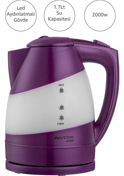 Orbit Gizli Rezistanslı Kettle Mürdüm