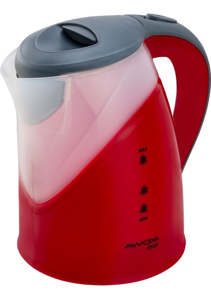 River Su Isıtıcı Kettle Gizli Rezistans 1.7 Lt Kırmızı
