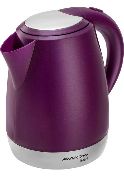 Solid Gizli Rezistans Su Isıtıcı Kettle Mürdüm