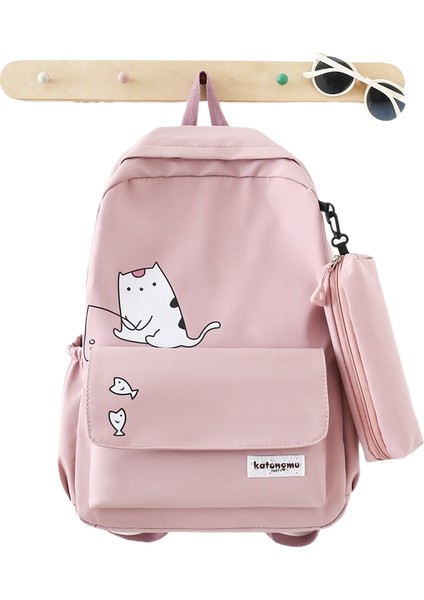 Kalem Çantası Omuz Çantası Büyük Kapasiteli Iki Parçalı Okul Çantası (Yurt Dışından)