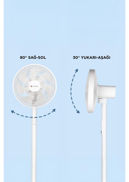 Sf-01 Siyah Ayarlanabilir Ayaklı 14'' Inc 45W 3 Kademeli 7 Pervaneli Vantilatör Fan