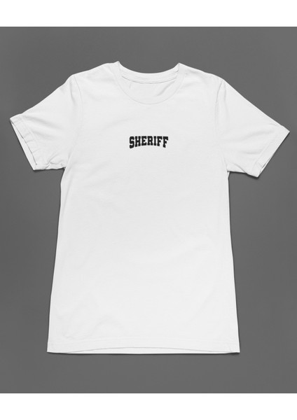 Sheriff Arabalar Cars Şimşek Mcqeen Unisex Tişört T-Shirt modelleri