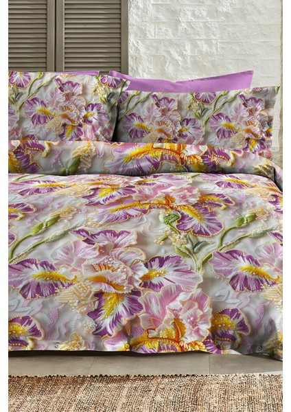 %100 Pamuk Ranforce Çeyizlik Luxury 5d Dijital Çift Kişilik Nevresim Takımı Embroidery Dreams fiyatları